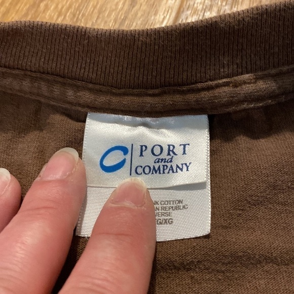 PORT and Company Men’s Brown No Bull Short Sleeve Shirt (Size XL) - Picture 6 of 7